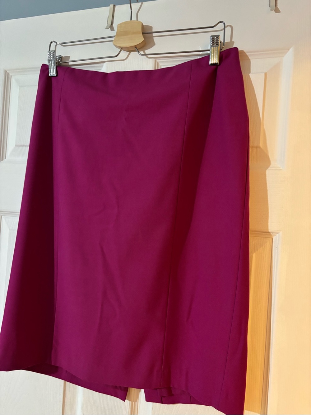 Ann Taylor Magenta Pencil Skirt